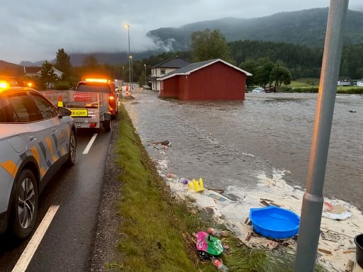 Fra riksveg 36 mellom Bø og Seljord.