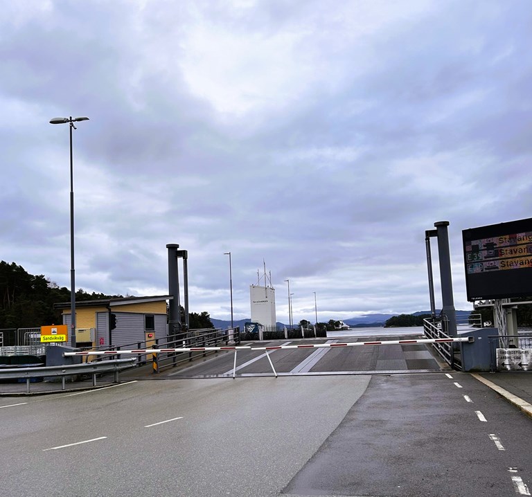 Halhjem ferjekai. Foto: Kim Dagsland, Statens vegvesen