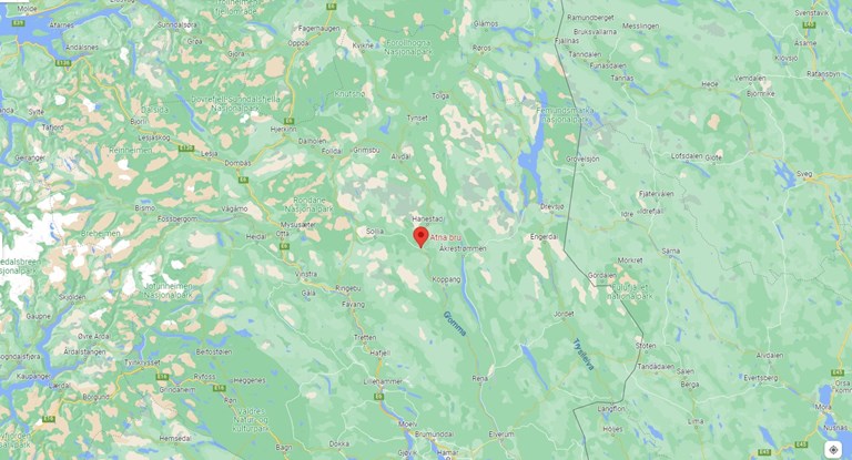 Kart som viser plasseringen av brua. Kart: Google Maps.