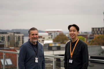 Portrett av Espen Schreiner og Dennis Vu Pham