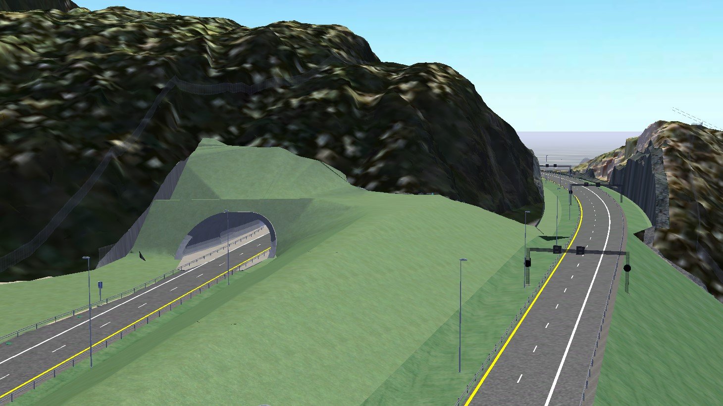 To nye felt av E16 vil gå i kort tunnel forbi Hvalpåsen. (Foto:Statens vegvesen)